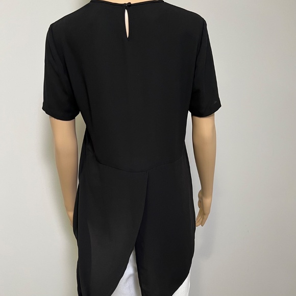 BCBG MaxAzria Nalia Split-back High-low Top, Size XS - Picture 6 of 12